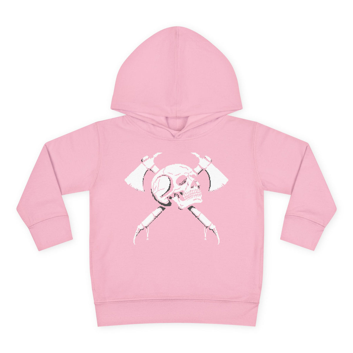 Toddler Pullover Fleece Digital Skull Hoodie