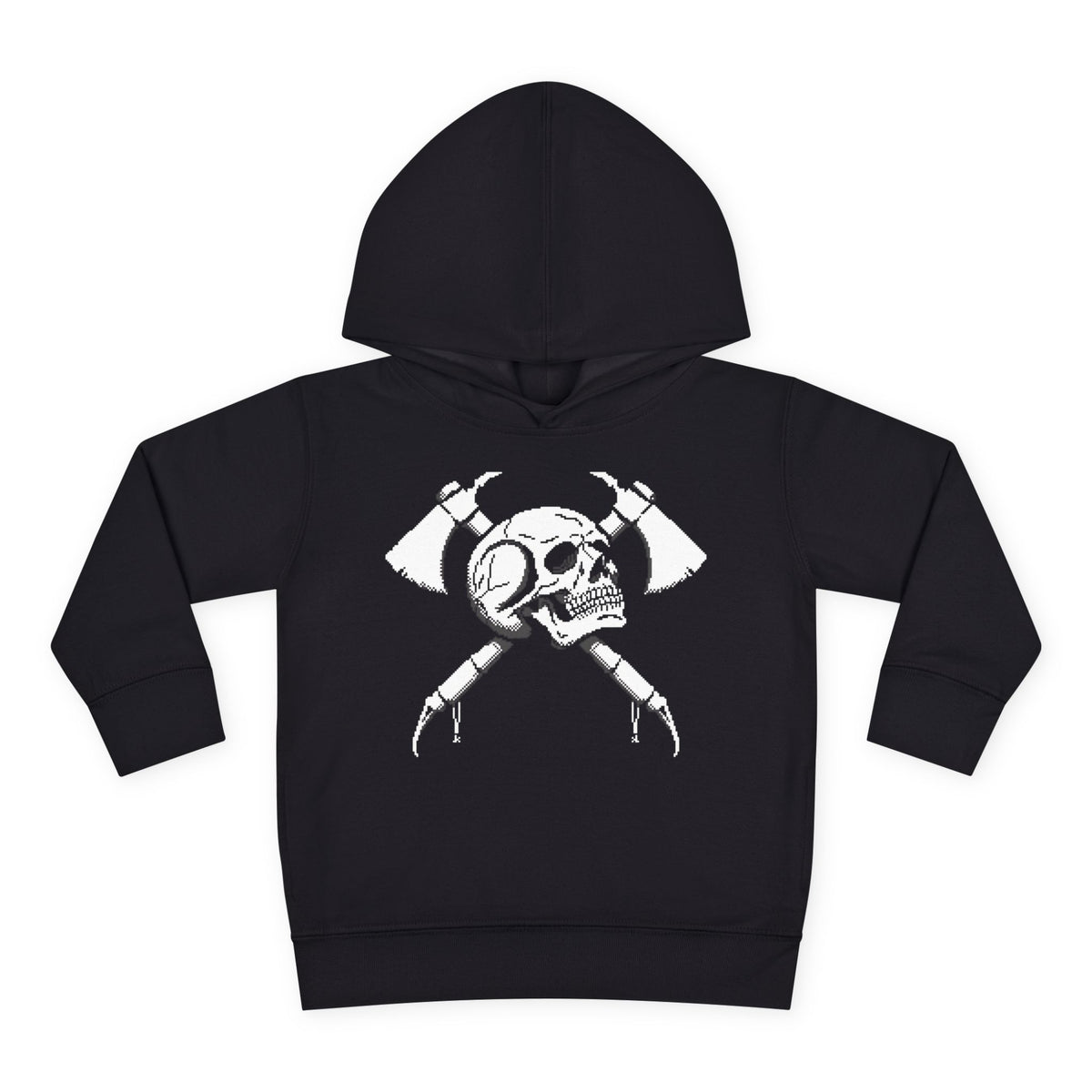 Toddler Pullover Fleece Digital Skull Hoodie