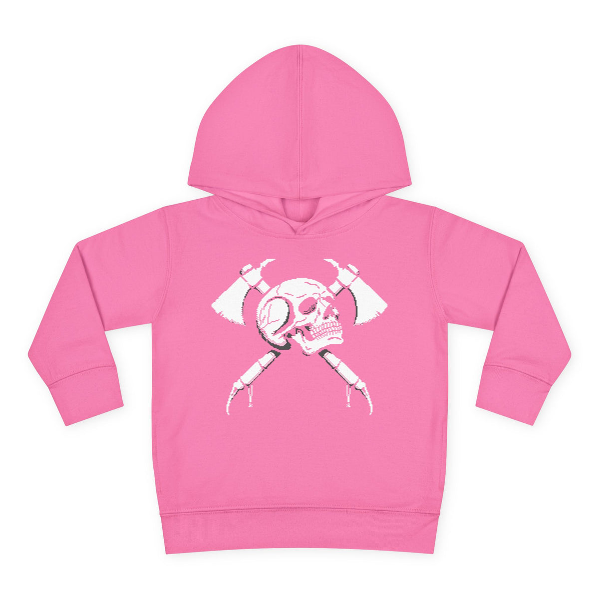 Toddler Pullover Fleece Digital Skull Hoodie
