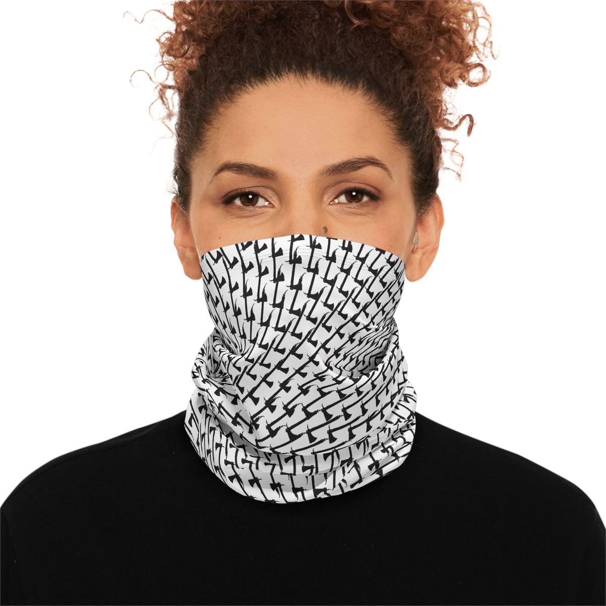 Winter Neck Gaiter With Drawstring
