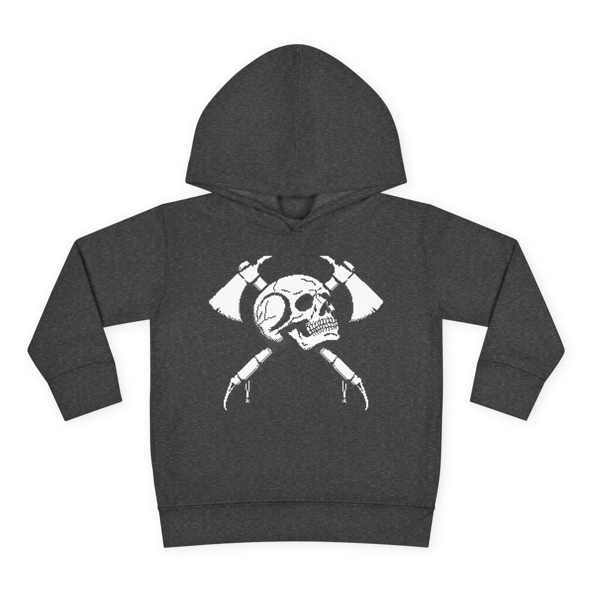 Toddler Pullover Fleece Digital Skull Hoodie